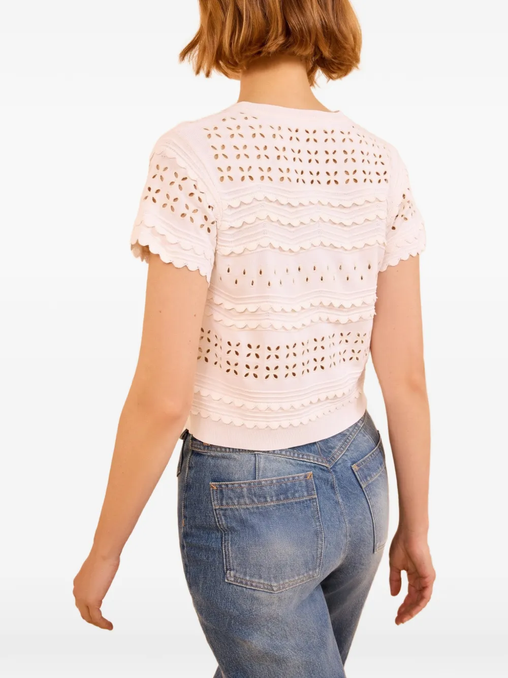 Ulla Johnson Abriana gebreid vest Wit