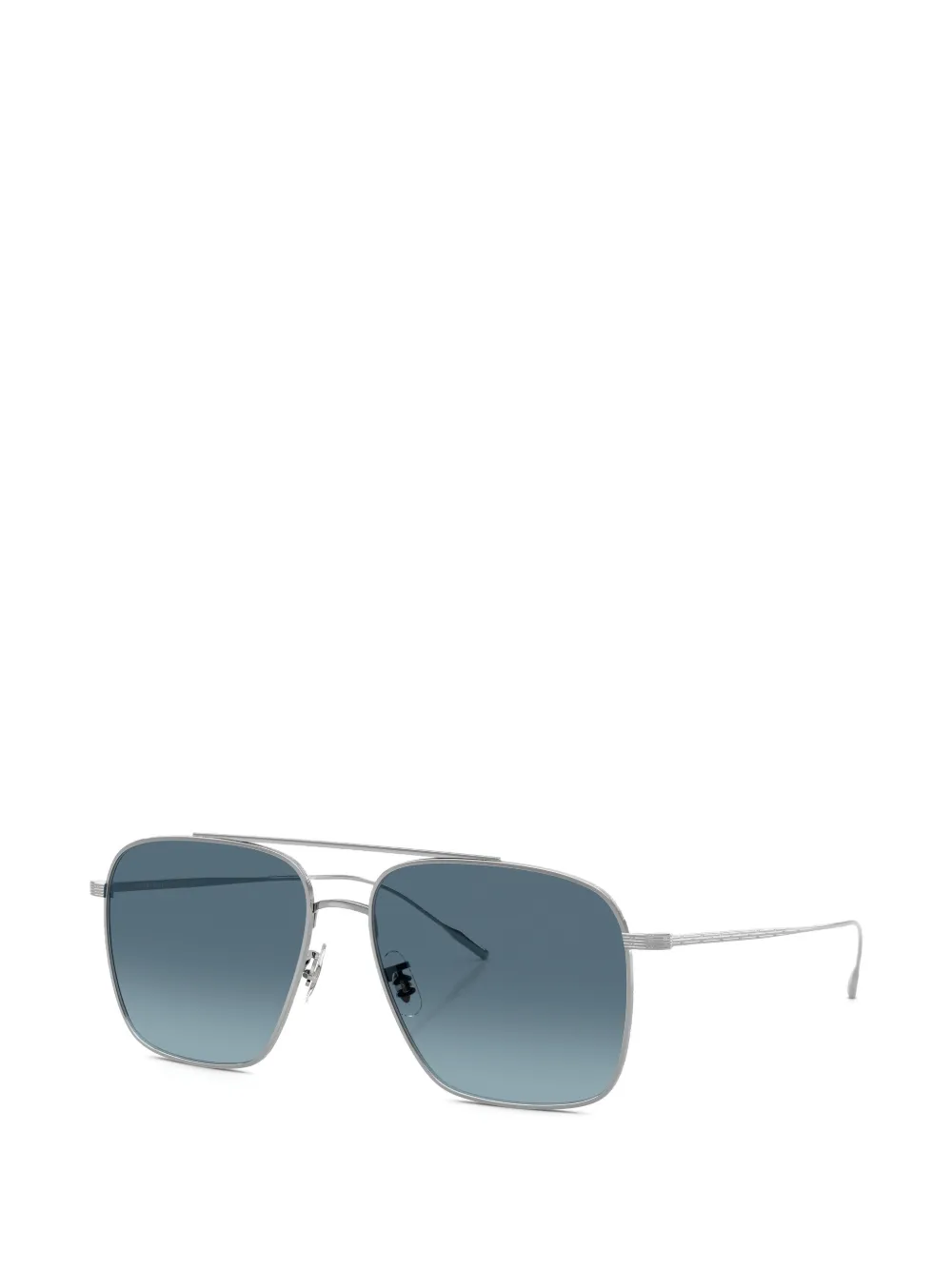 Oliver Peoples Dresner zonnebril met piloten montuur Zilver