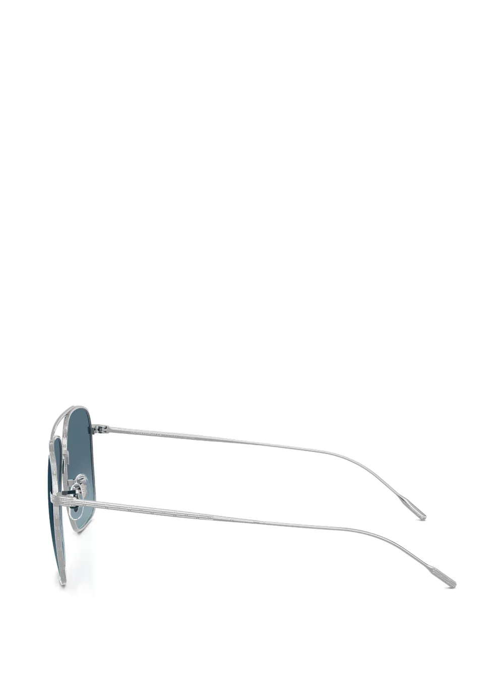 Oliver Peoples Dresner zonnebril met piloten montuur Zilver