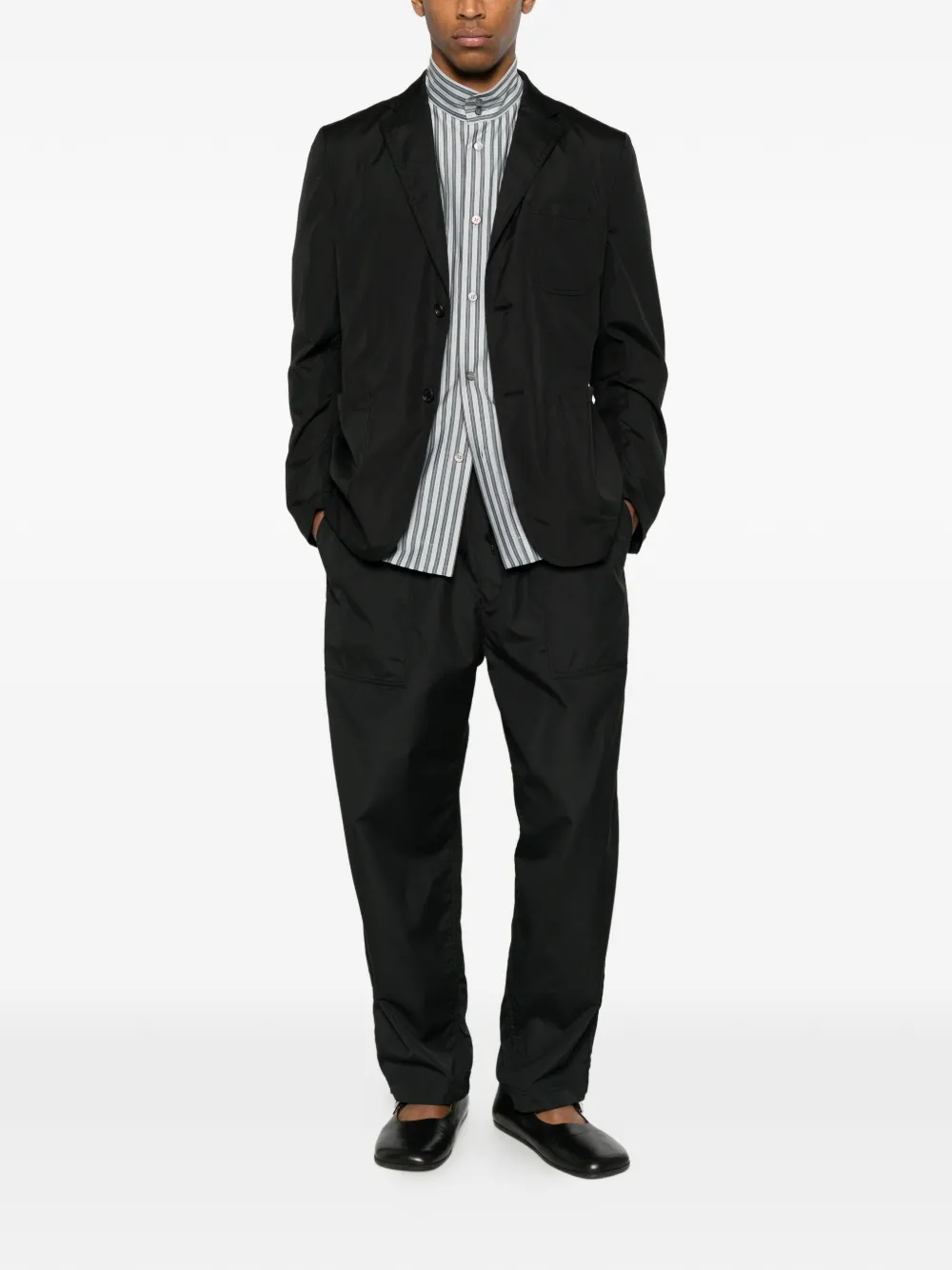 Homme Blazer met enkele rij knopen Zwart