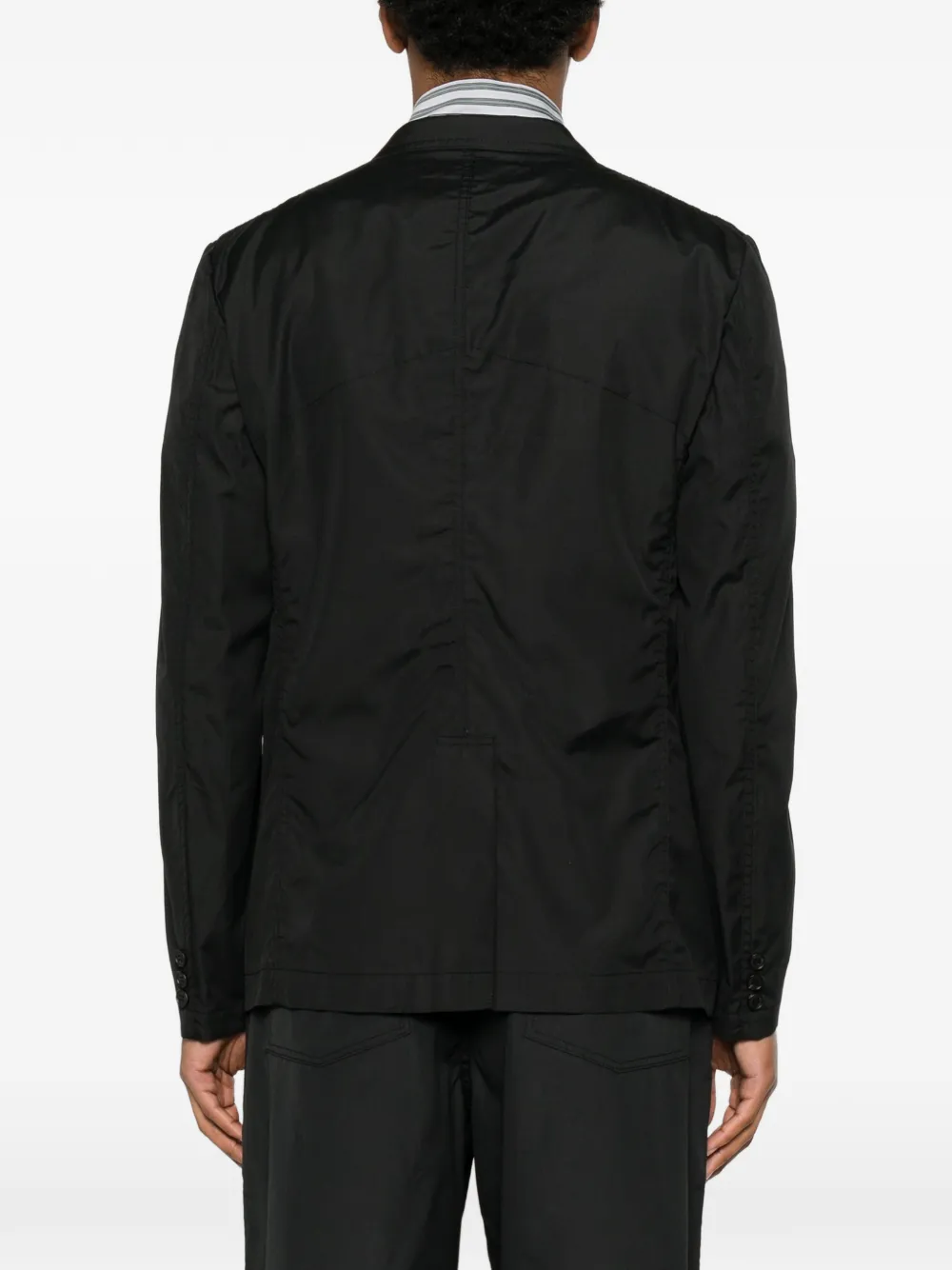 Homme Blazer met enkele rij knopen Zwart