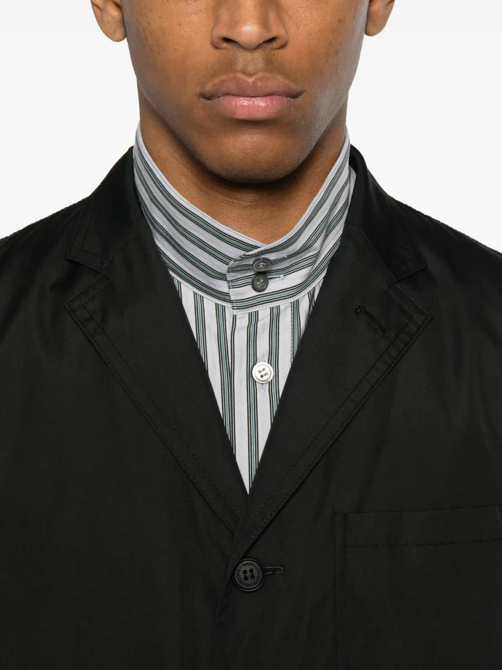 Homme Blazer met enkele rij knopen Zwart