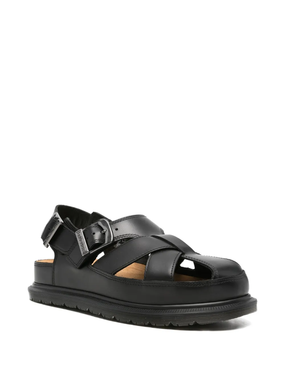 Dr. Martens Gekooide sandalen met gesp Zwart