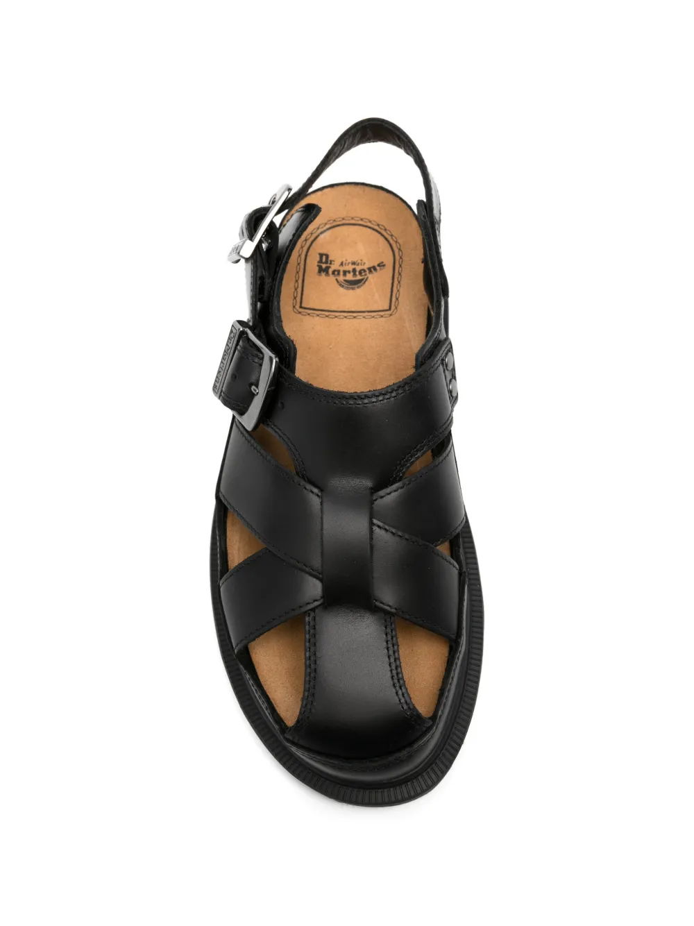 Dr. Martens Gekooide sandalen met gesp Zwart