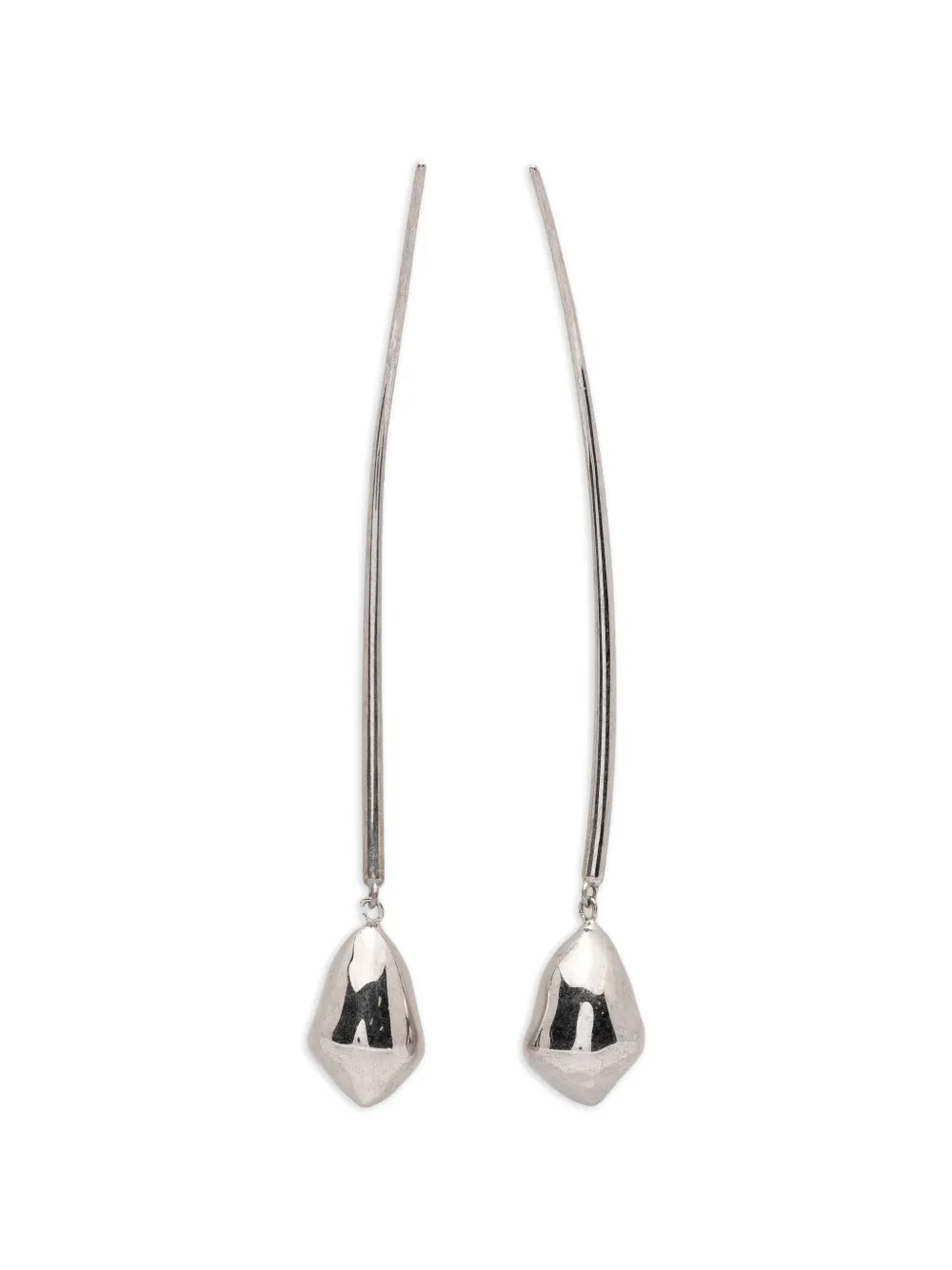 Panconesi large curved-bar earrings - Argento