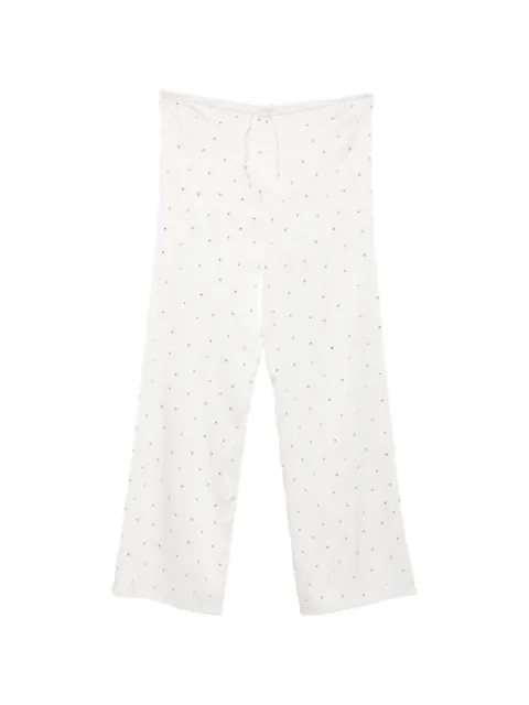 Oséree crystal-embellished drawstring trousers