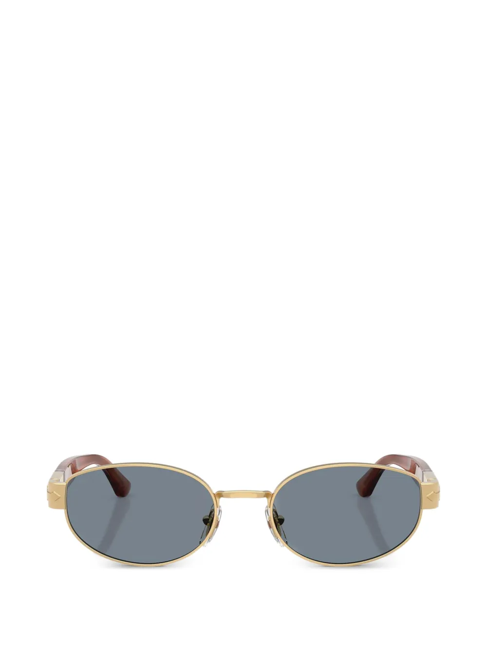 Persol Sonnenbrille mit ovalem Gestell - Gold