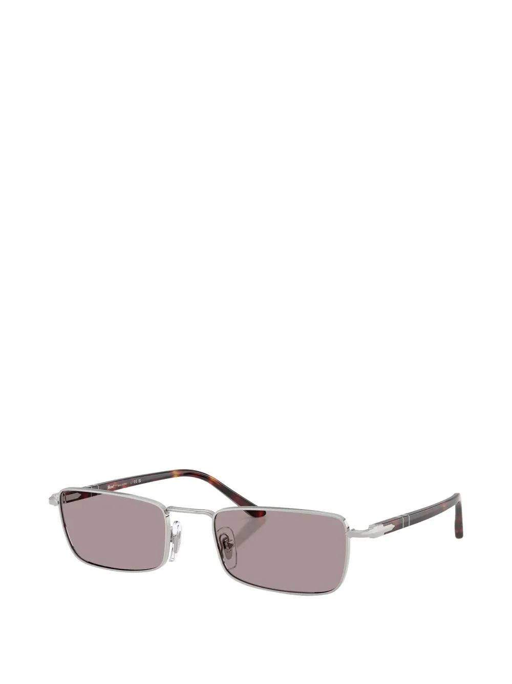 Persol Zonnebril met rechthoekig montuur Zilver