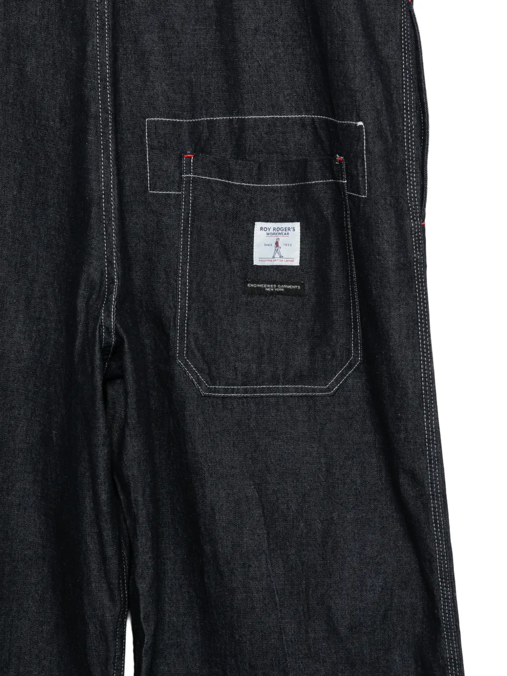 Engineered Garments Tuinbroek met contrasterend stiksel Blauw