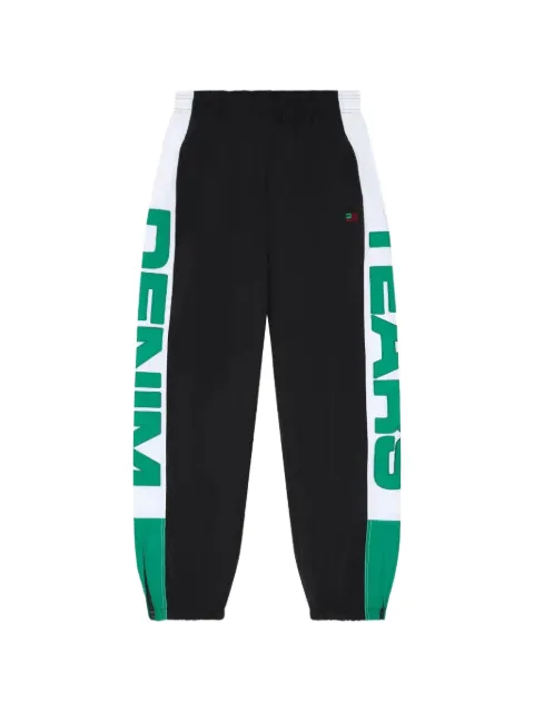Denim Tears logo-print colour-block track pants