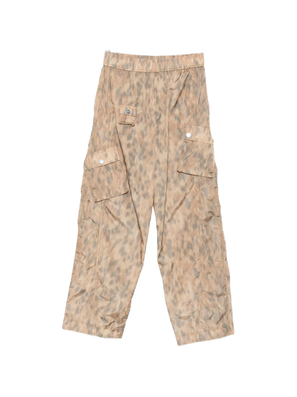 GANNI printed cargo pants - Nude