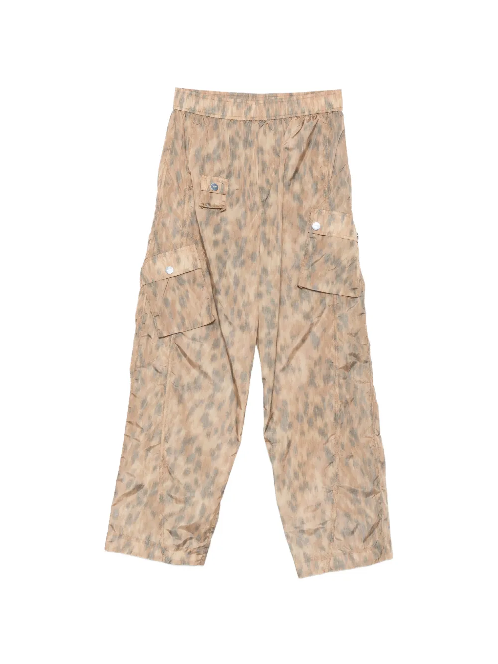 GANNI printed cargo pants - Toni neutri