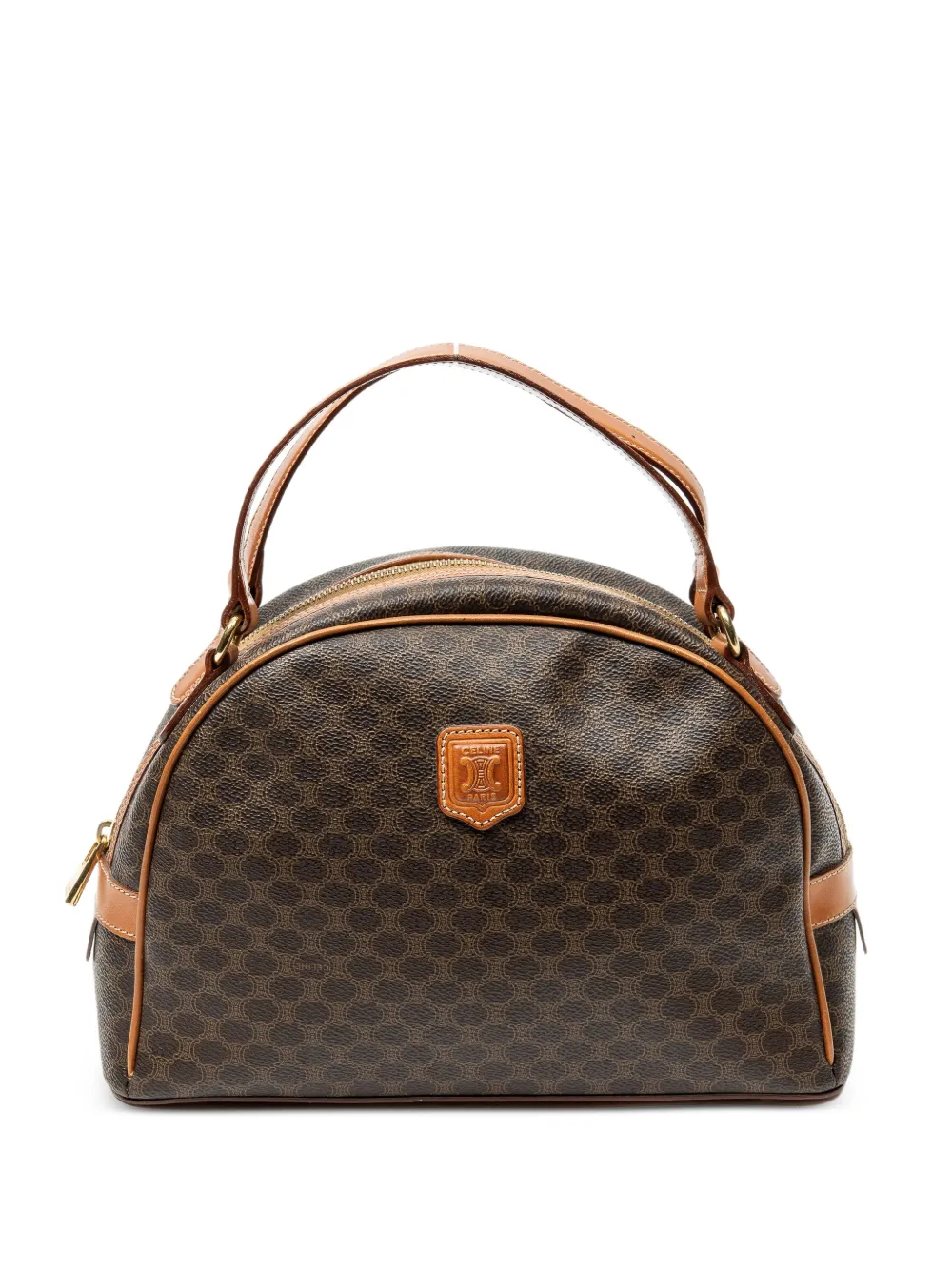 Celine Pre-Owned Macadam Dome Bowler handbag - Brown