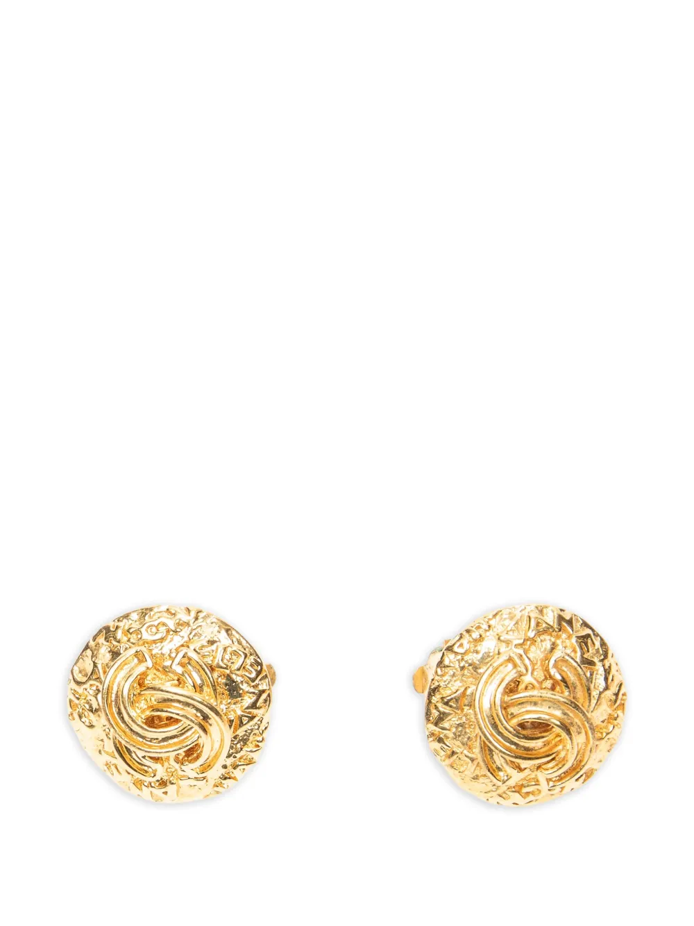 CHANEL Pre-Owned CC logo clip-on earrings - Gold