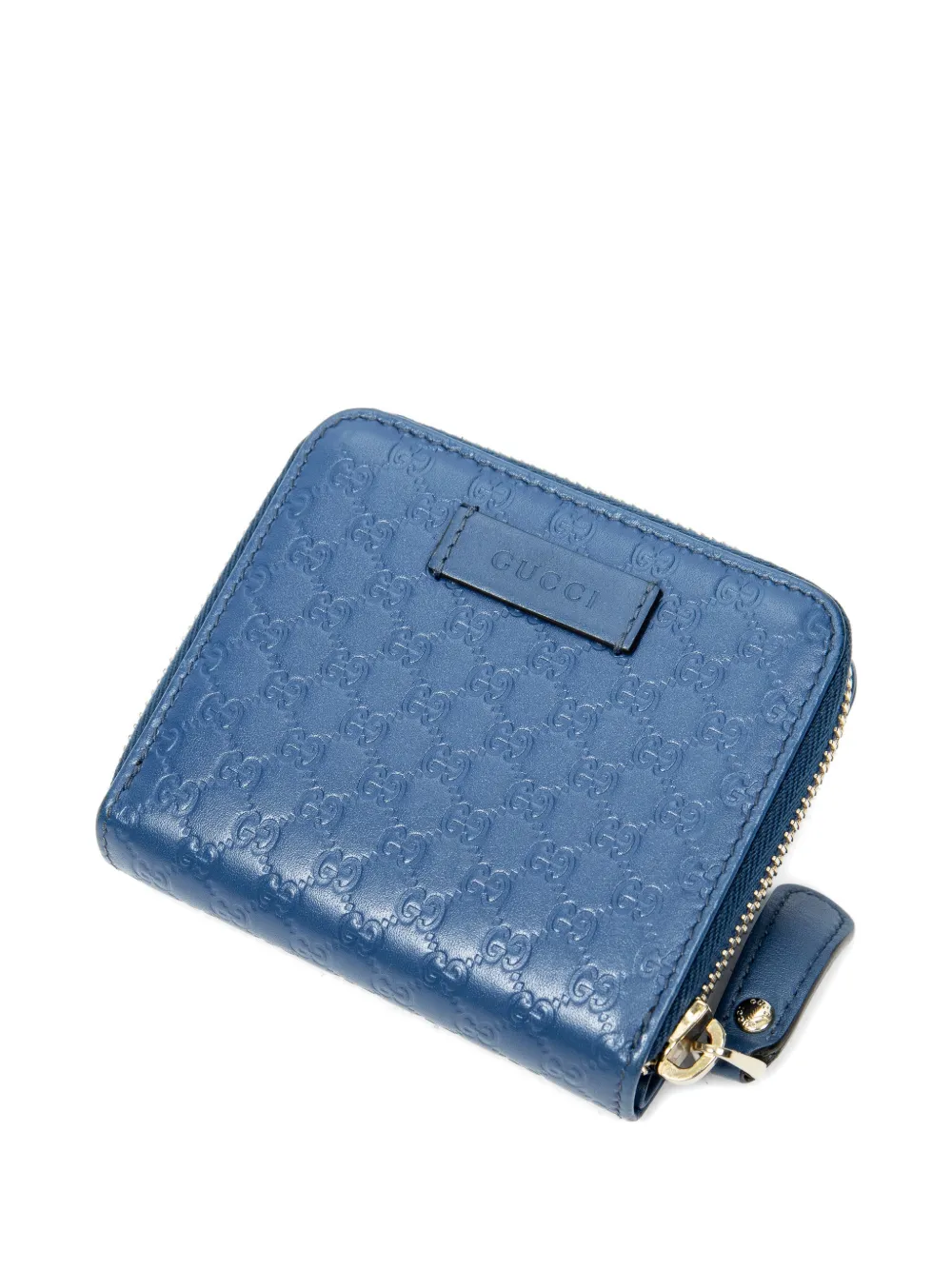 Gucci Pre-Owned Microguccissima leather small bifold wallet - Blau