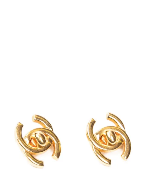 CHANEL Pre-Owned CC turn-lock earrings