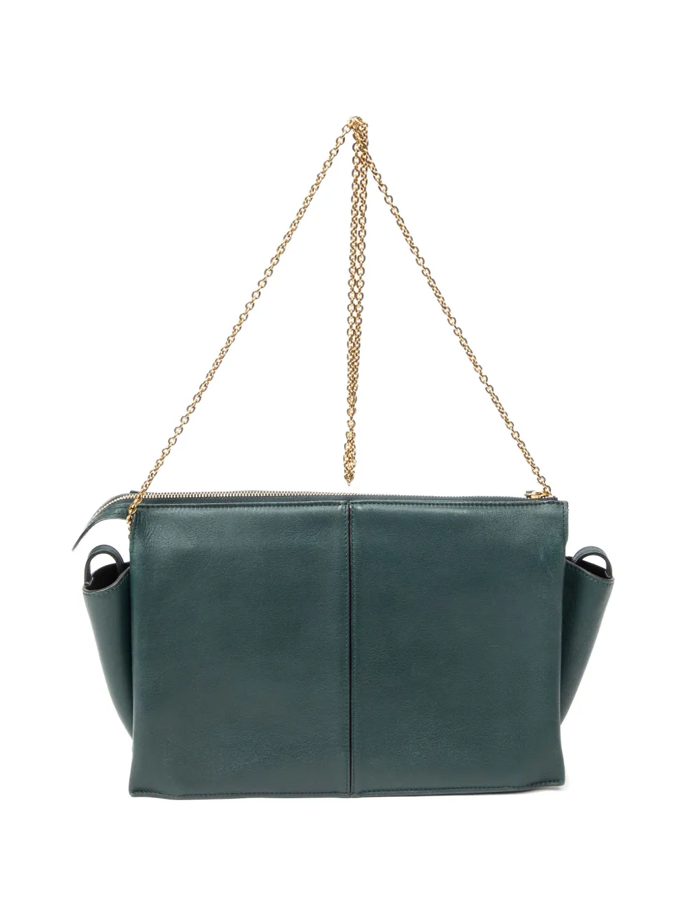  Celine Pre-owned Bolso De Hombro Trifold Chain - Verde 