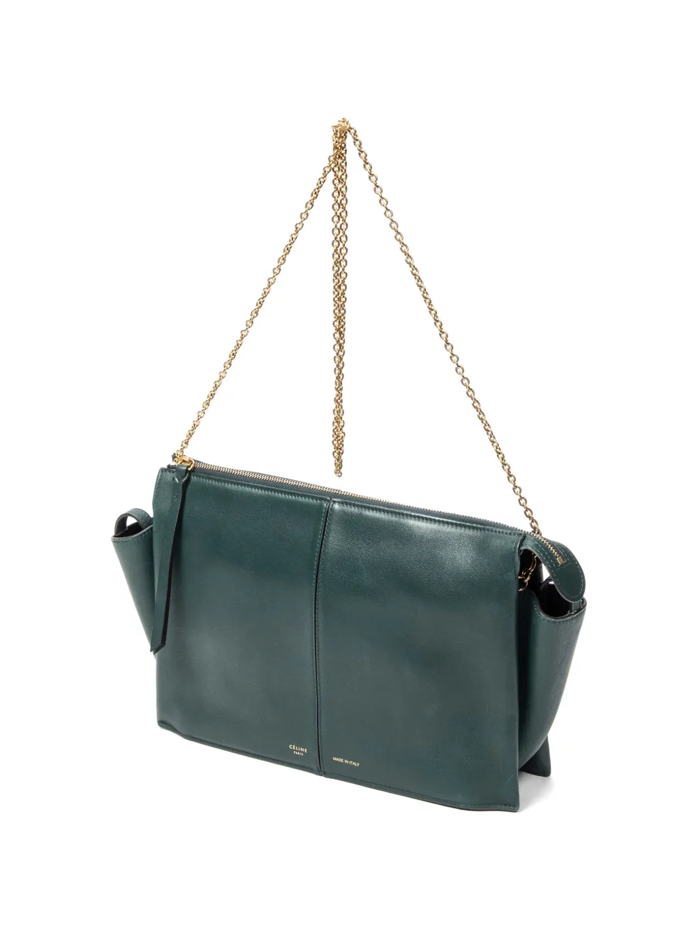  Celine Pre-owned Bolso De Hombro Trifold Chain - Verde 