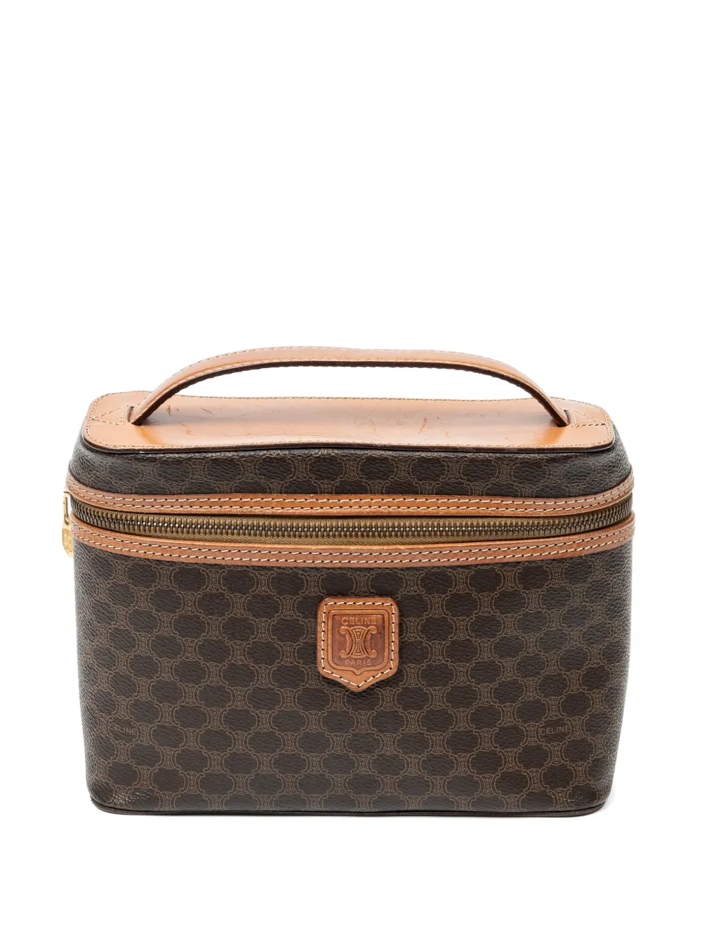 Celine Pre-Owned Macadam vanity bag - Brown