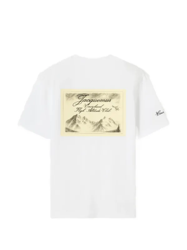 Jacquemus graphic-print Courchevel T-shirt | White | FARFETCH