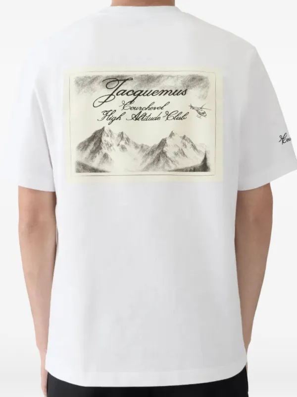 Jacquemus graphic-print Courchevel T-shirt | White | FARFETCH