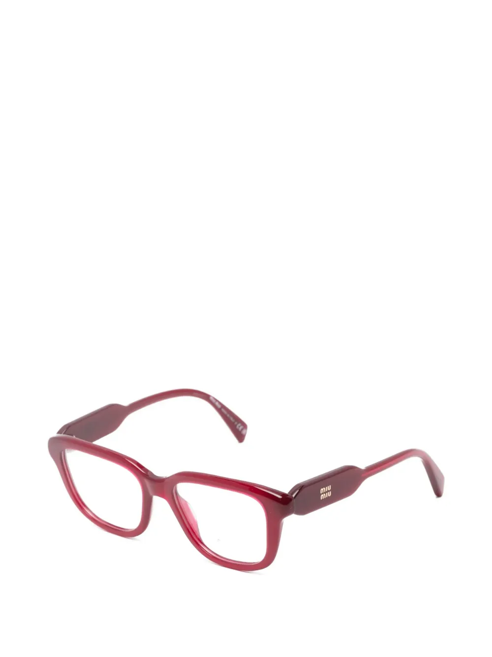 Miu Eyewear Bril met vierkant montuur Rood