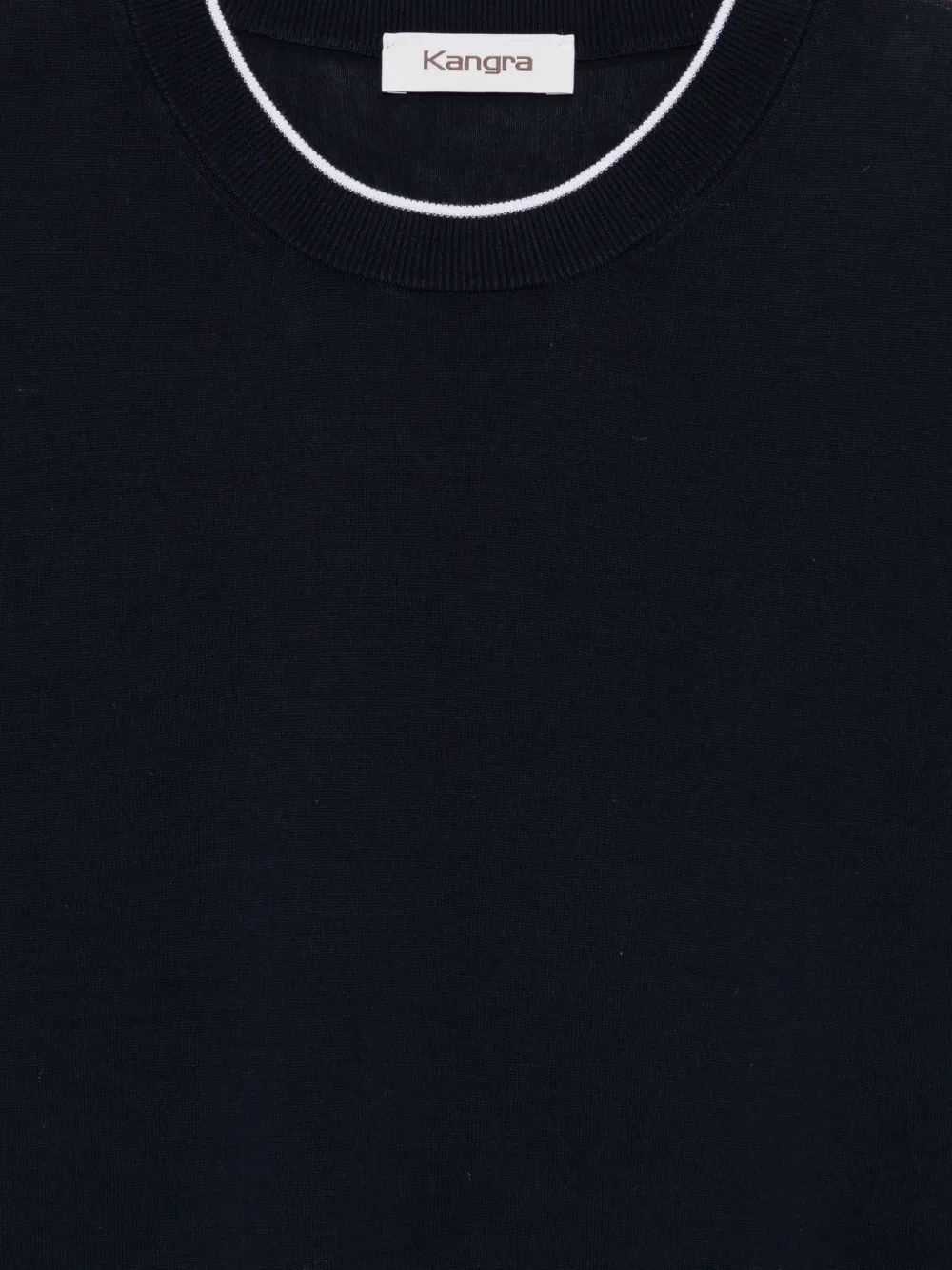 Kangra T-shirt met contrasterende afwerking Blauw