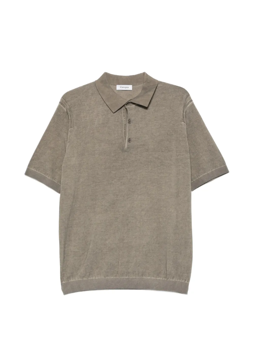 Kangra faded-effect polo shirt - Marrone