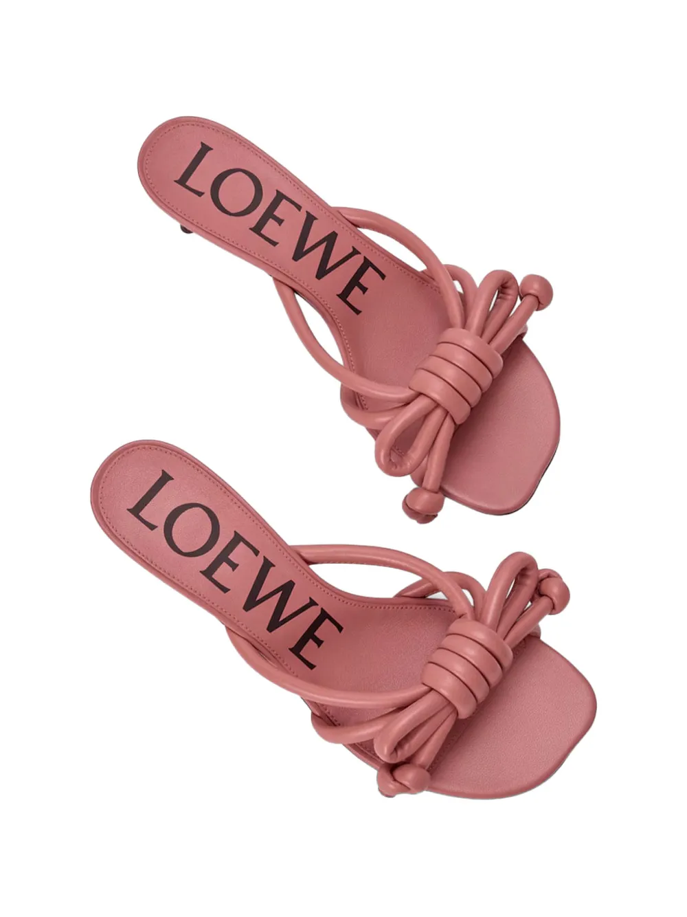 LOEWE Flamenco Knot sandals Roze