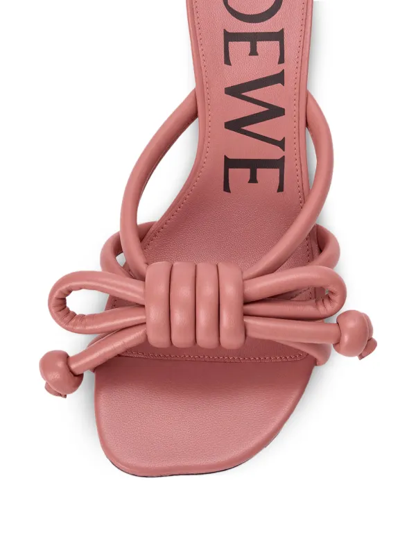 LOEWE フラメンコ ノット サンダル | ピンク | FARFETCH JP