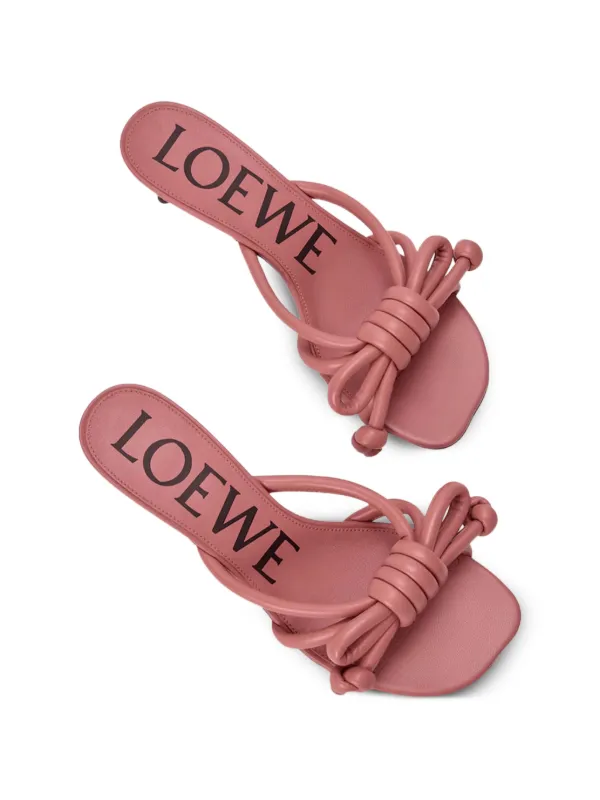 LOEWE フラメンコ ノット サンダル | ピンク | FARFETCH JP