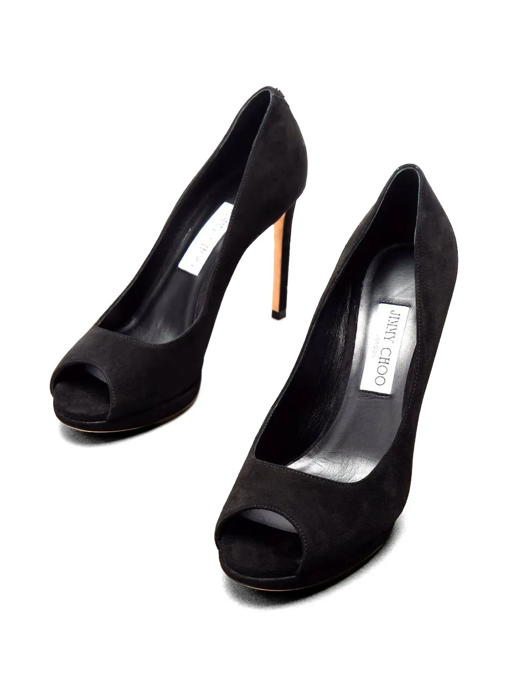 Jimmy Choo Riya pumps met open neus Zwart