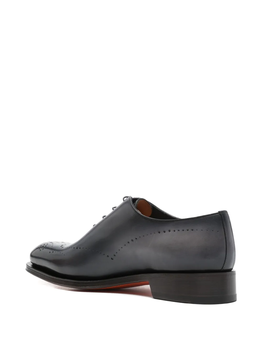 Santoni leather oxford shoes Blauw