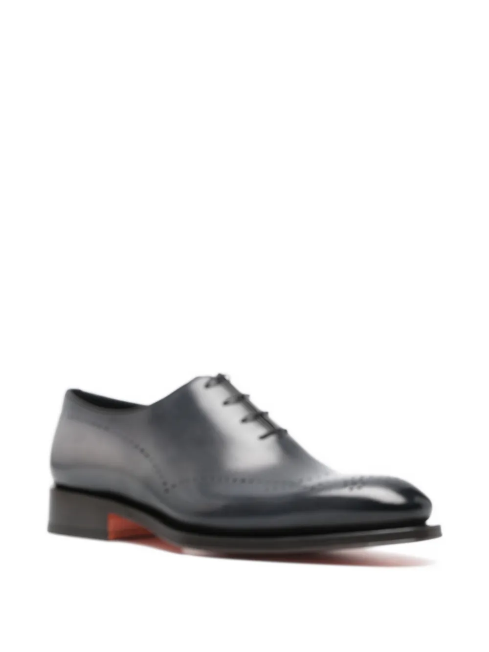 Santoni leather oxford shoes Blauw