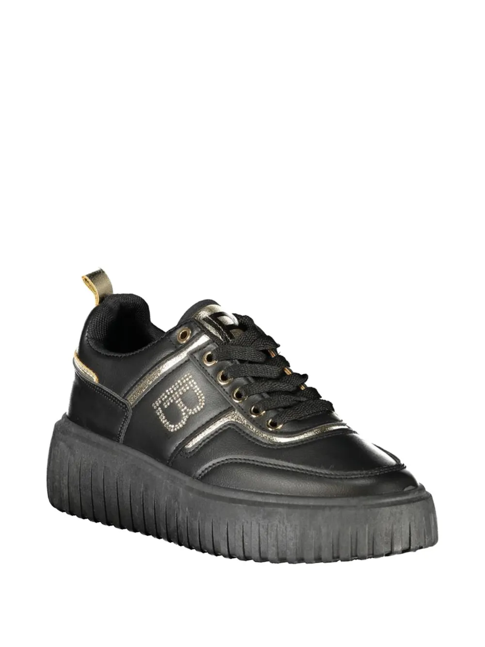 Laura Biagiotti logo-embellished platform sneakers Zwart