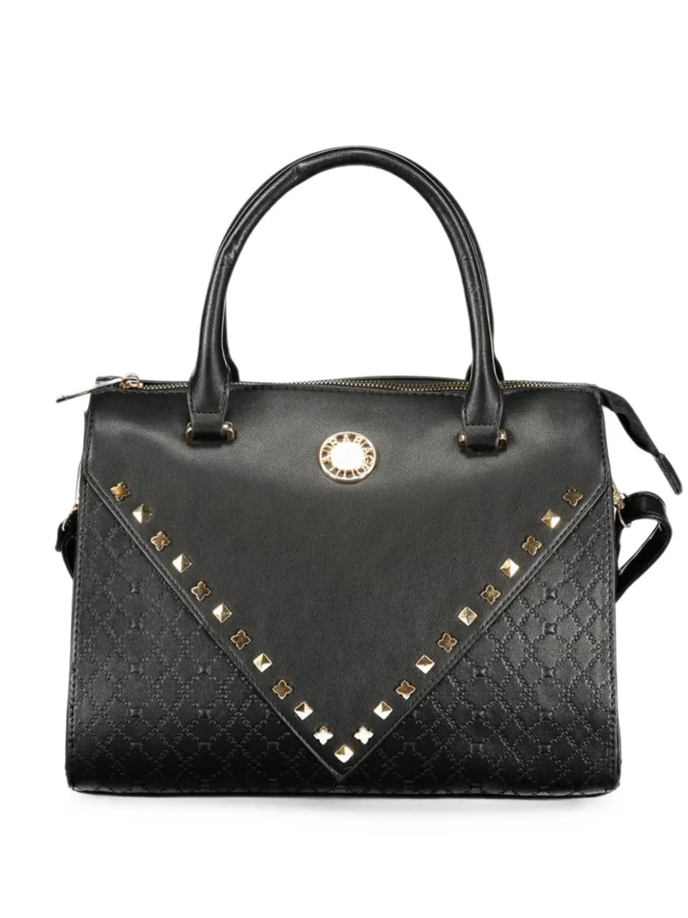 Laura Biagiotti studded logo-plaque tote bag
