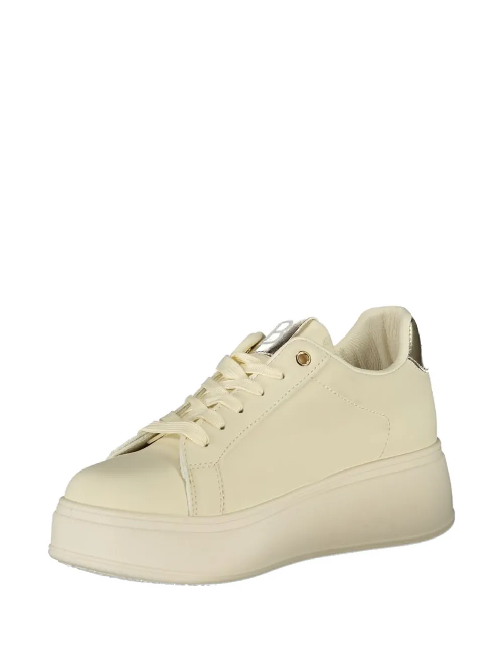 Laura Biagiotti logo-plaque platform sneakers Beige