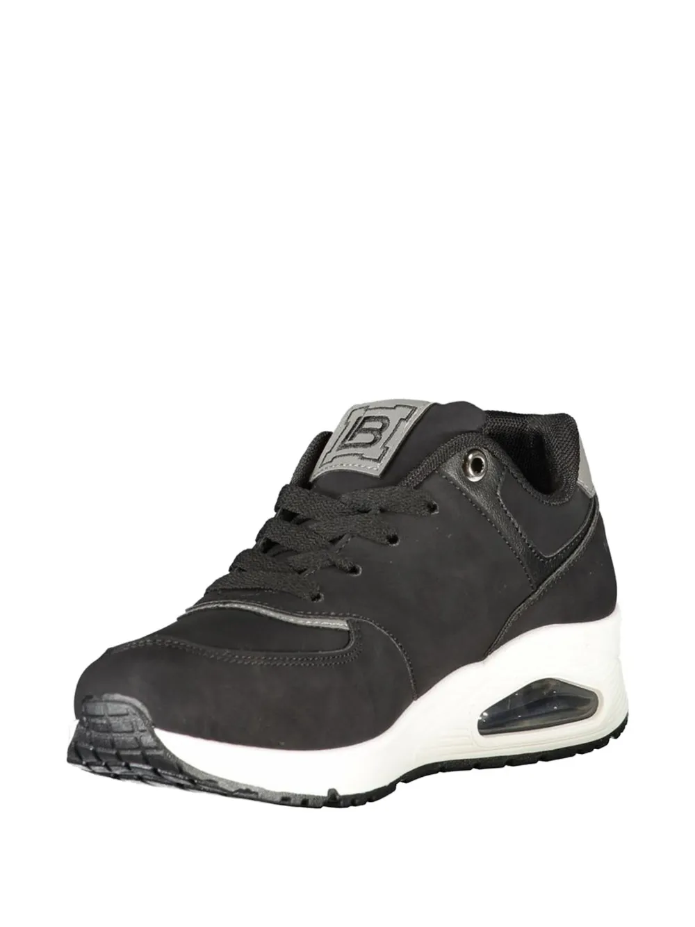 Laura Biagiotti logo-patch crystal-embellished sneakers Zwart