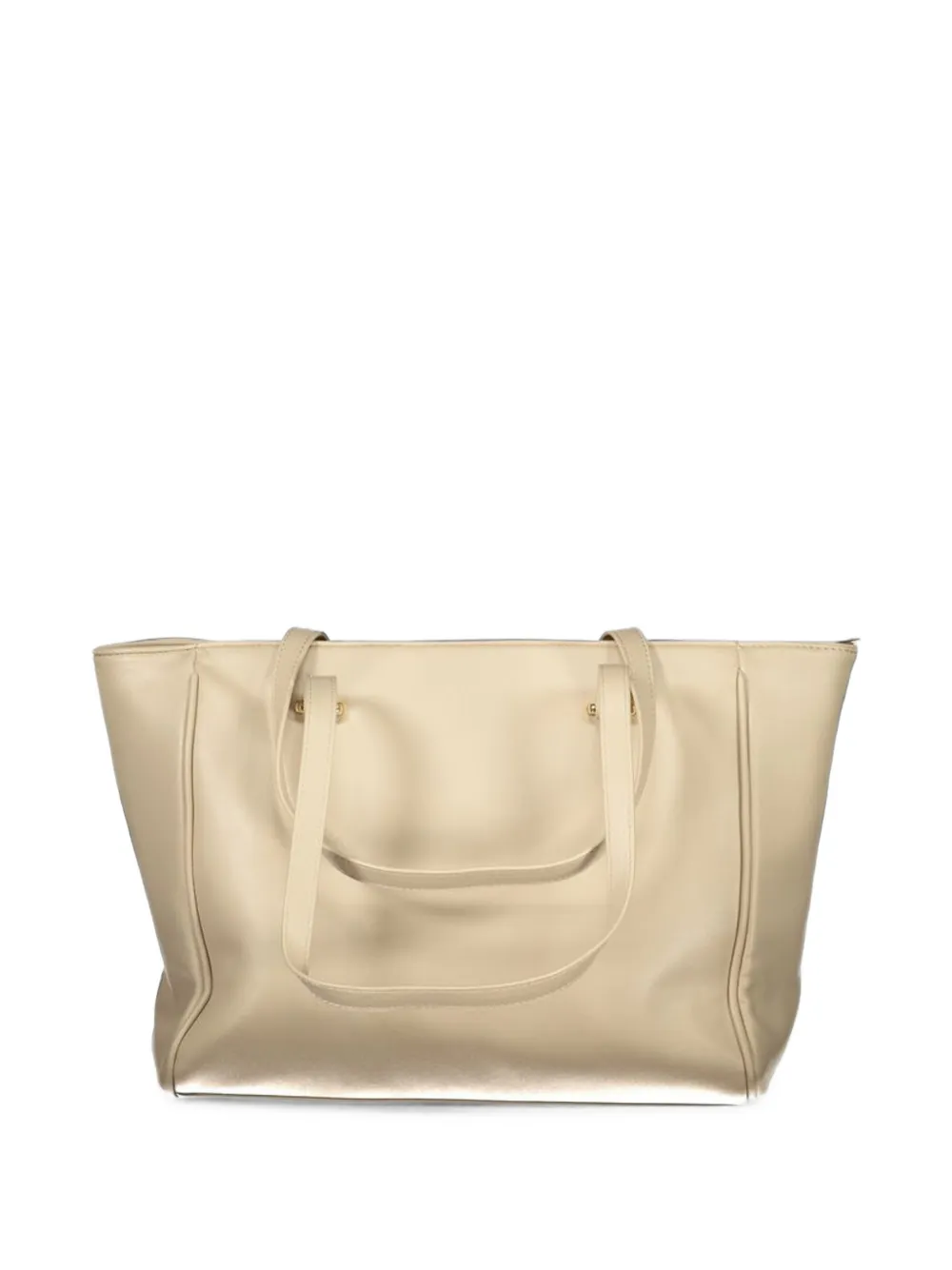 Laura Biagiotti stud-embellished monogram-pattern tote bag Beige