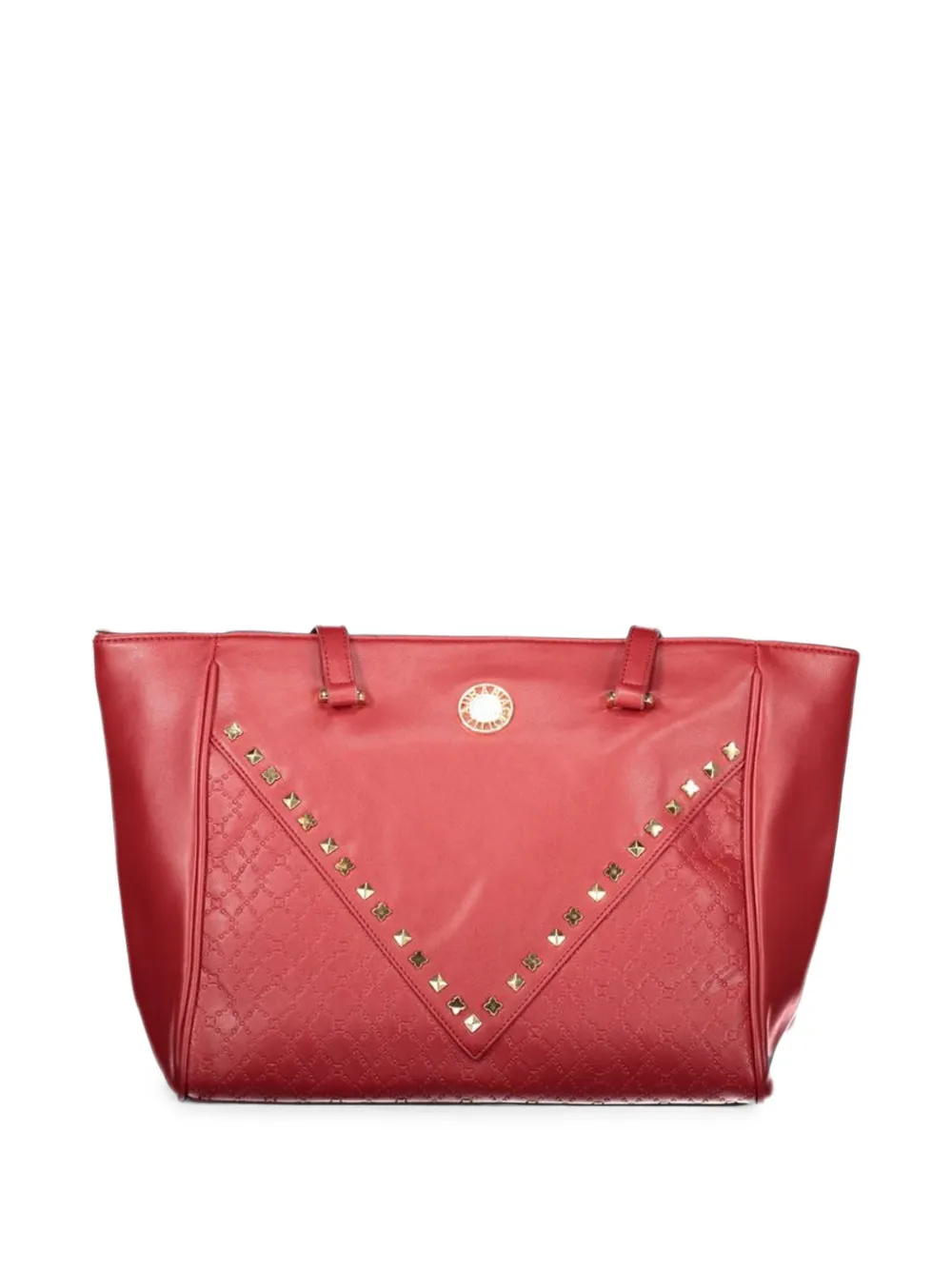 Laura Biagiotti studded logo-monogram shoulder bag