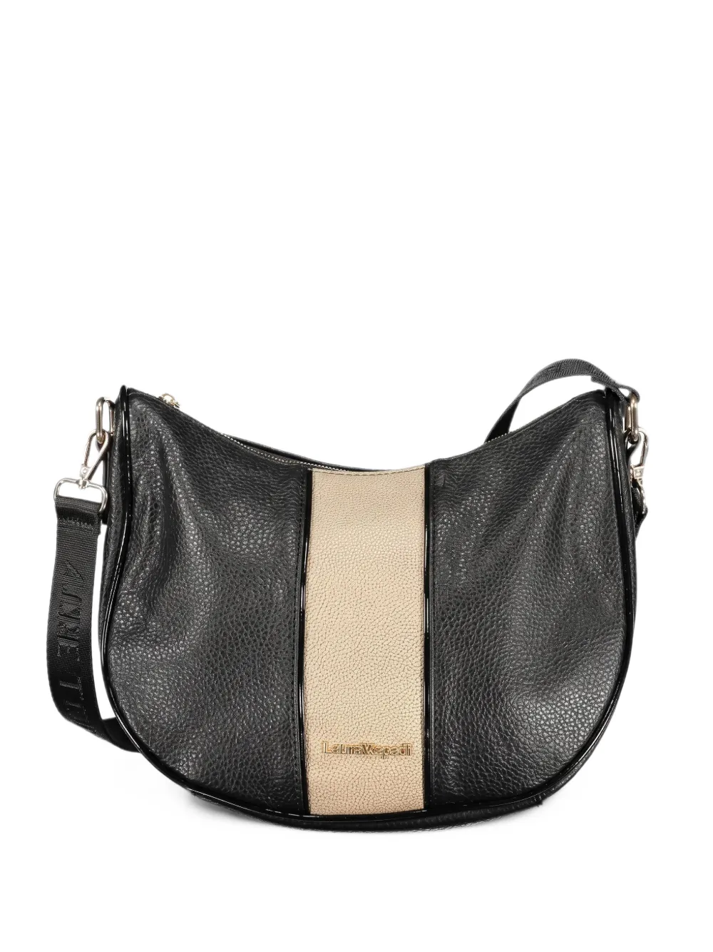 Laura Biagiotti Gillman stripe-detail crossbody bag Zwart