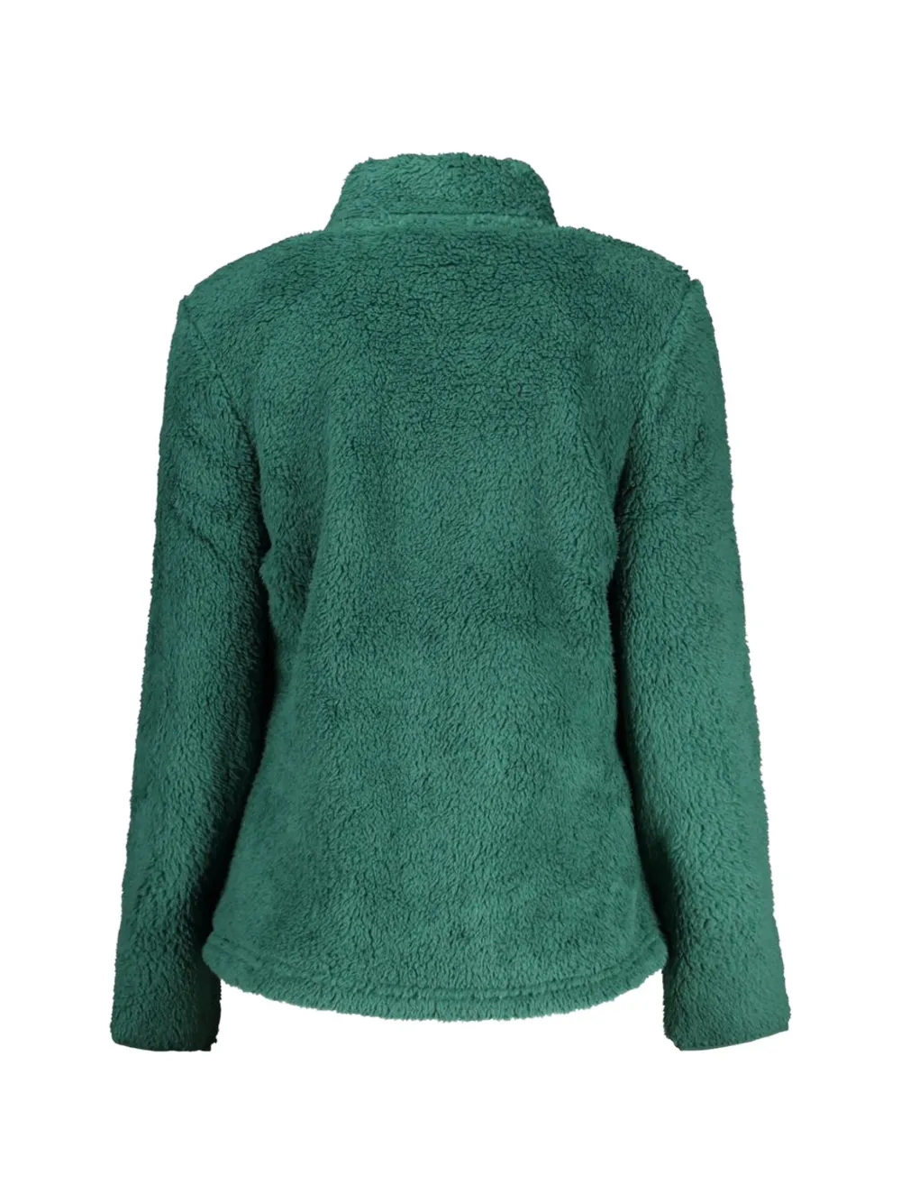 Laura Biagiotti zip-up fleece-texture cardigan Groen