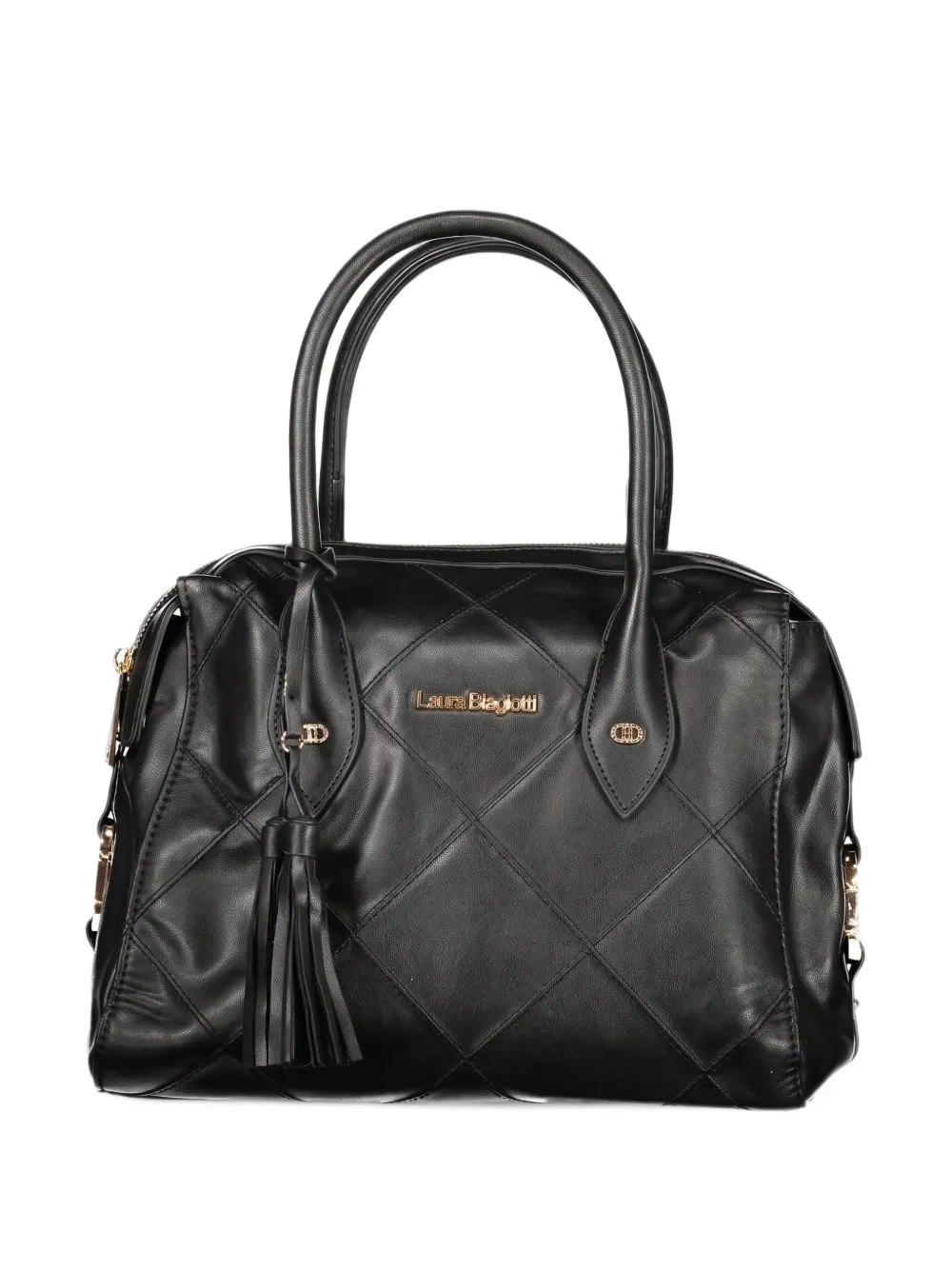 Laura Biagiotti tassel tote bag Zwart