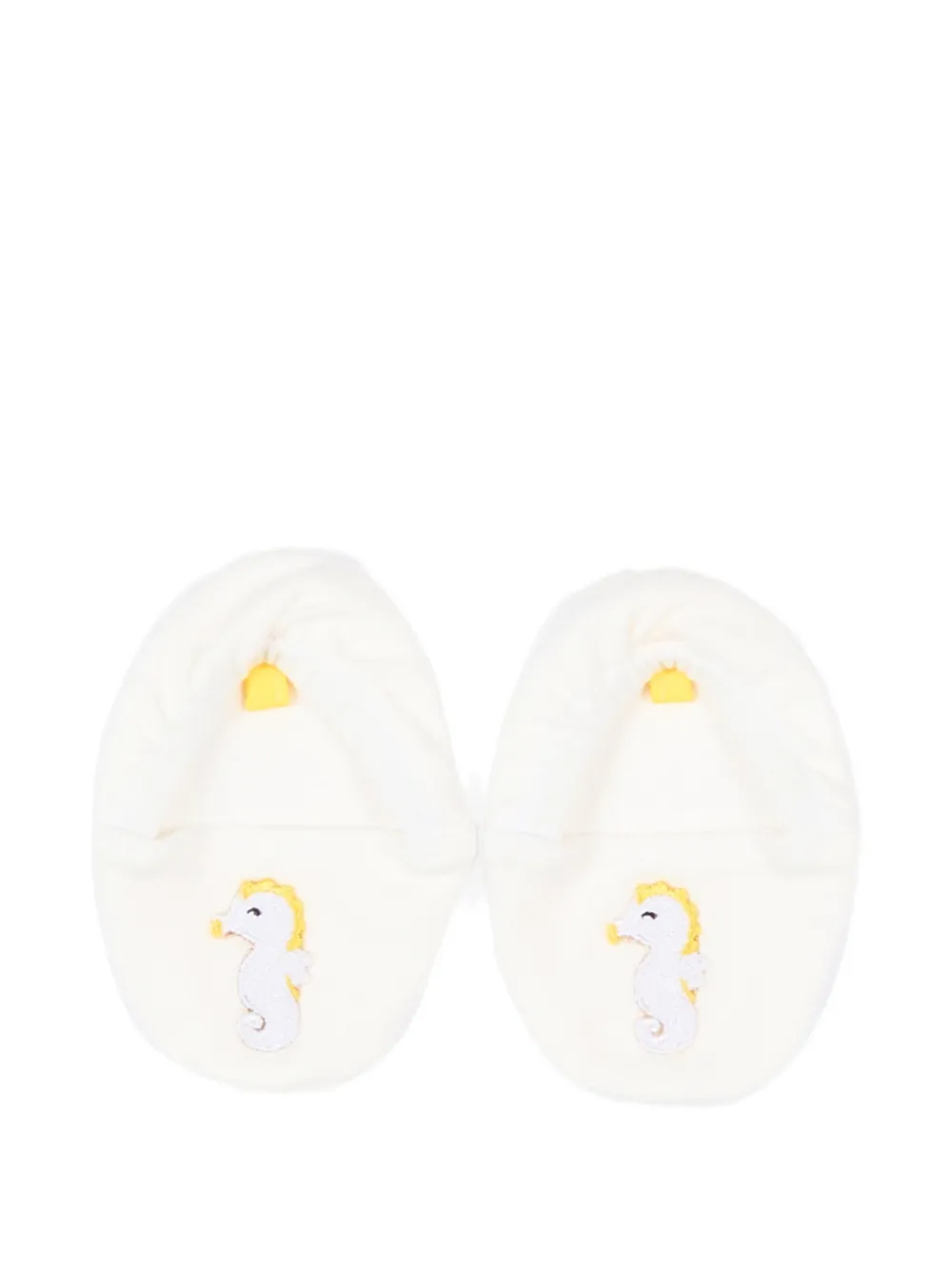 Gensami kids Slofjes met zeepaard-patch Beige