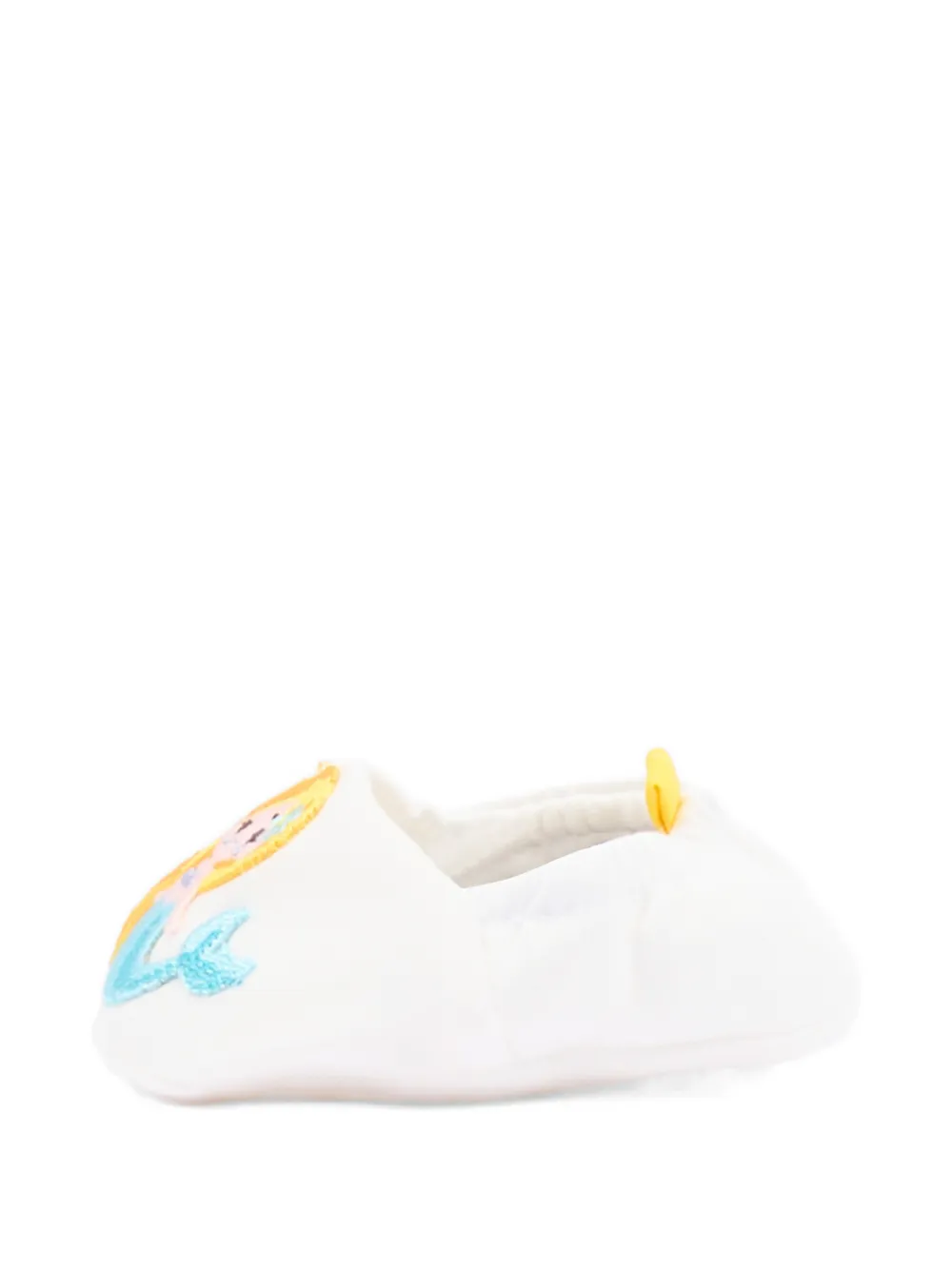 Gensami kids Slofjes met zeemeermin-patch Wit