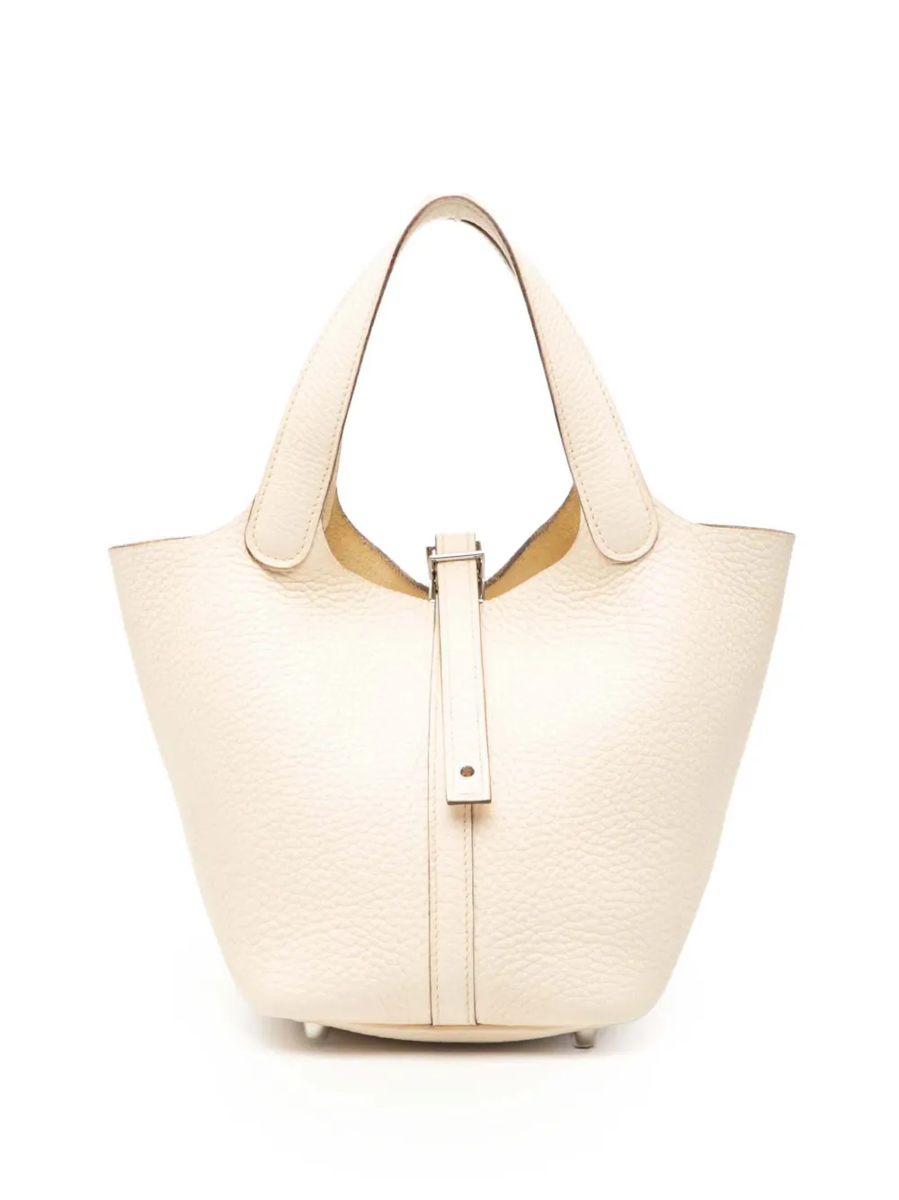 Hermès Pre-Owned 2021 Clemence Picotin Lock 18 handbag - Bianco