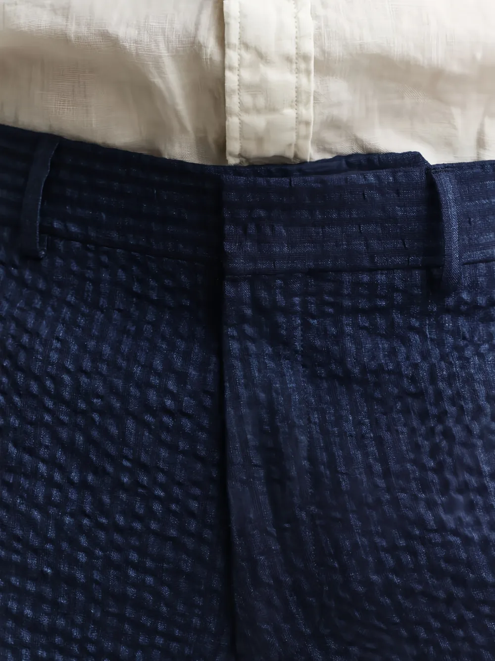 Gant Broek met textuur Blauw