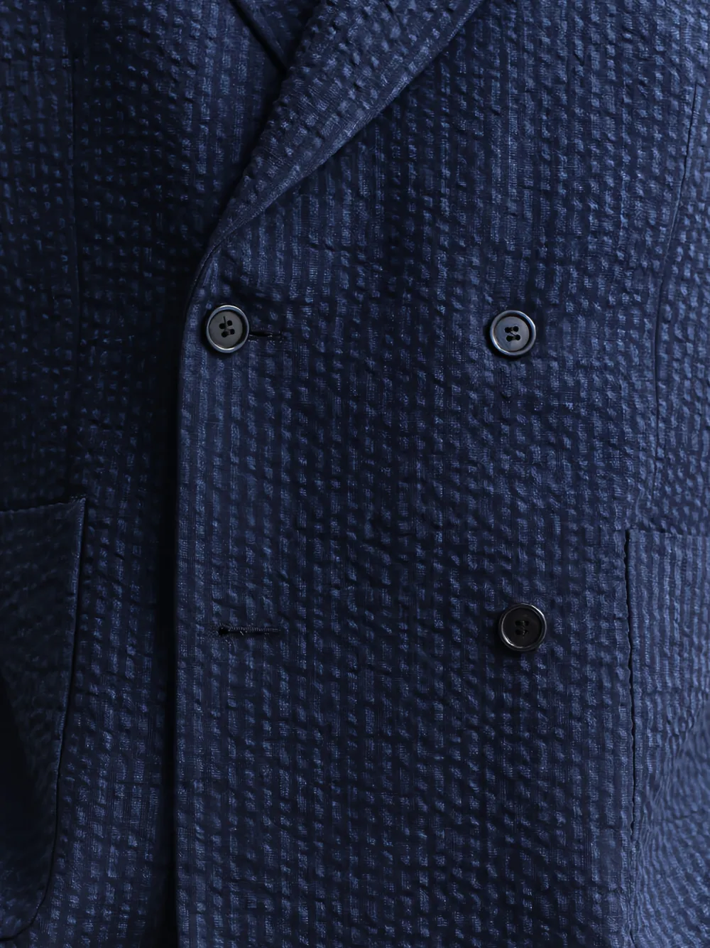 Gant Blazer met dubbele rij knopen Blauw