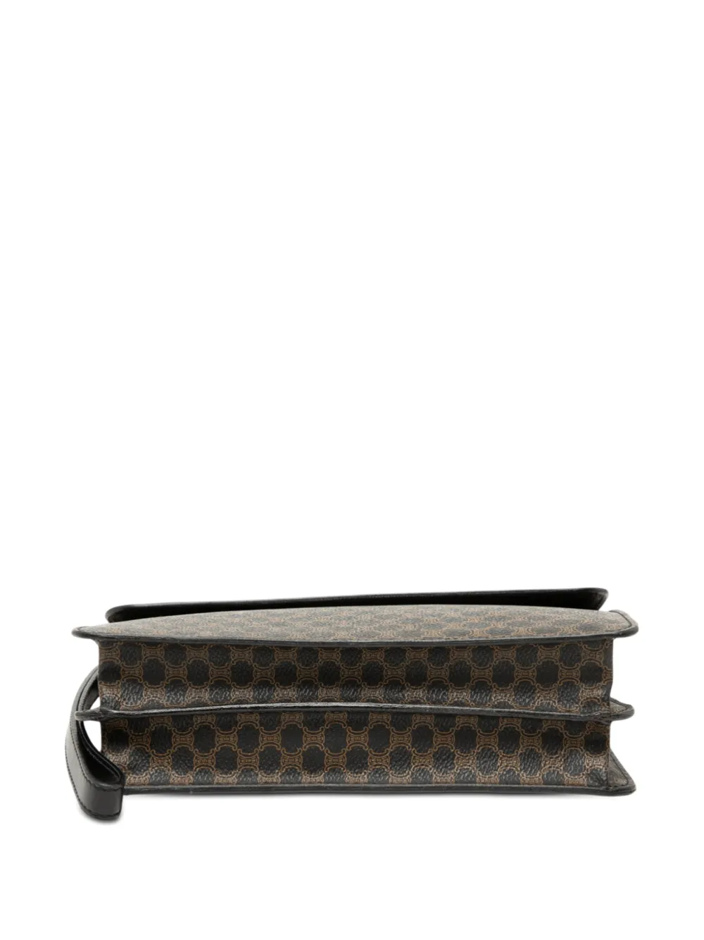Celine Pre-owned 2000 Macadam Coated Canvas and Leather Clutch Bag in Brown, view 4