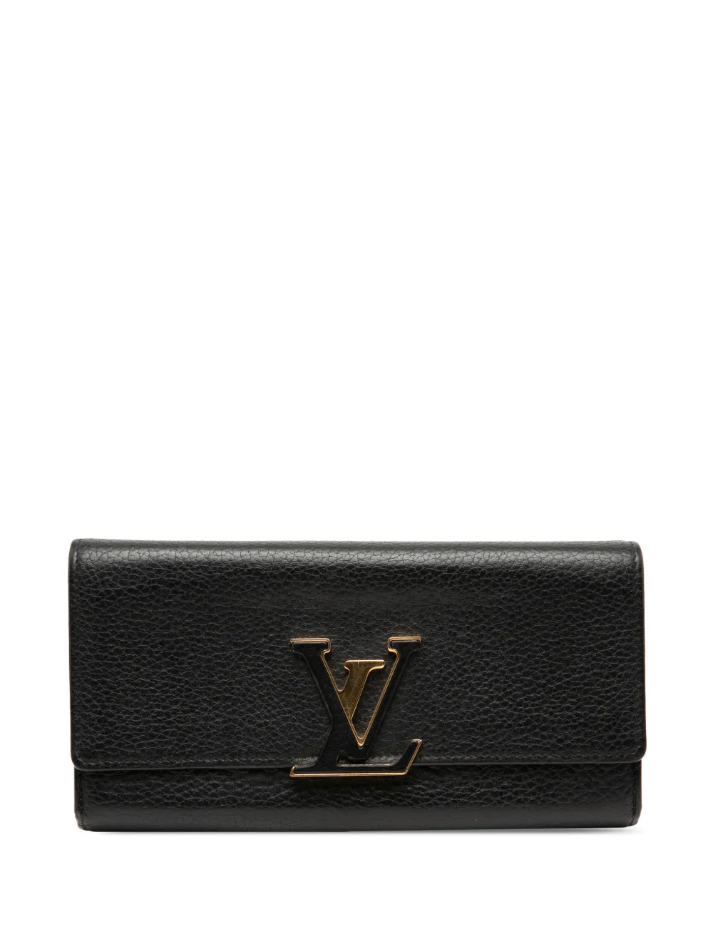 Louis Vuitton Pre-Owned 2020 Taurillon Capucines Wallet long wallets - Nero